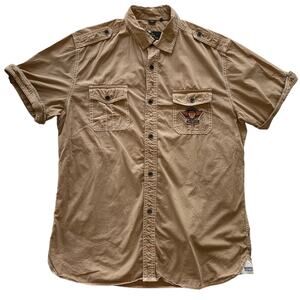 Buffalo David Bitton Mens Utility Shirt Size L